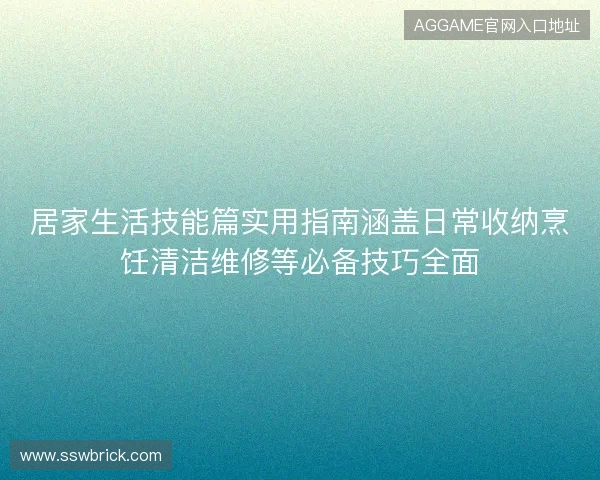 居家生活技能篇实用指南涵盖日常收纳烹饪清洁维修等必备技巧全面